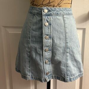 PacSun Denim A-Line Skirt